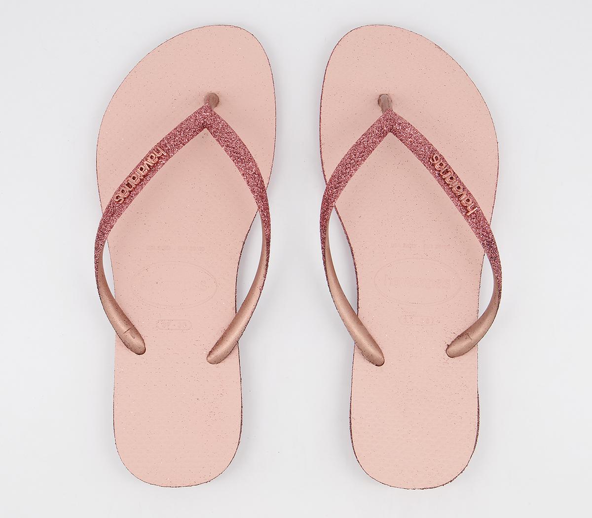 Havaianas Slim Sparkle II Flip Flops Havaianas Slim Sparkle II Flip Flops Ballet Rose