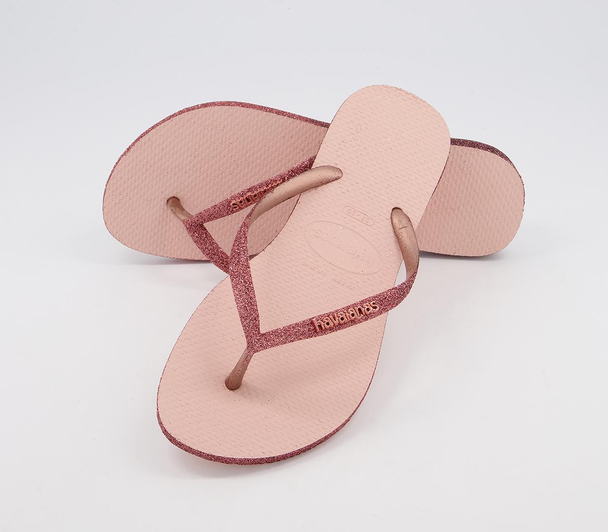 Havaianas Slim Sparkle II Flip Flops Havaianas Slim Sparkle II Flip Flops Ballet Rose