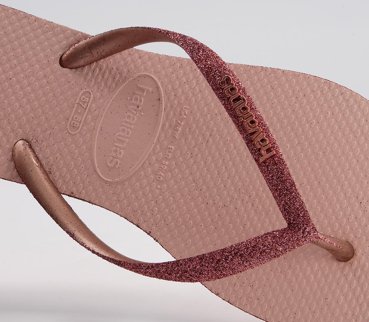 Havaianas Slim Sparkle II Flip Flops Havaianas Slim Sparkle II Flip Flops Ballet Rose