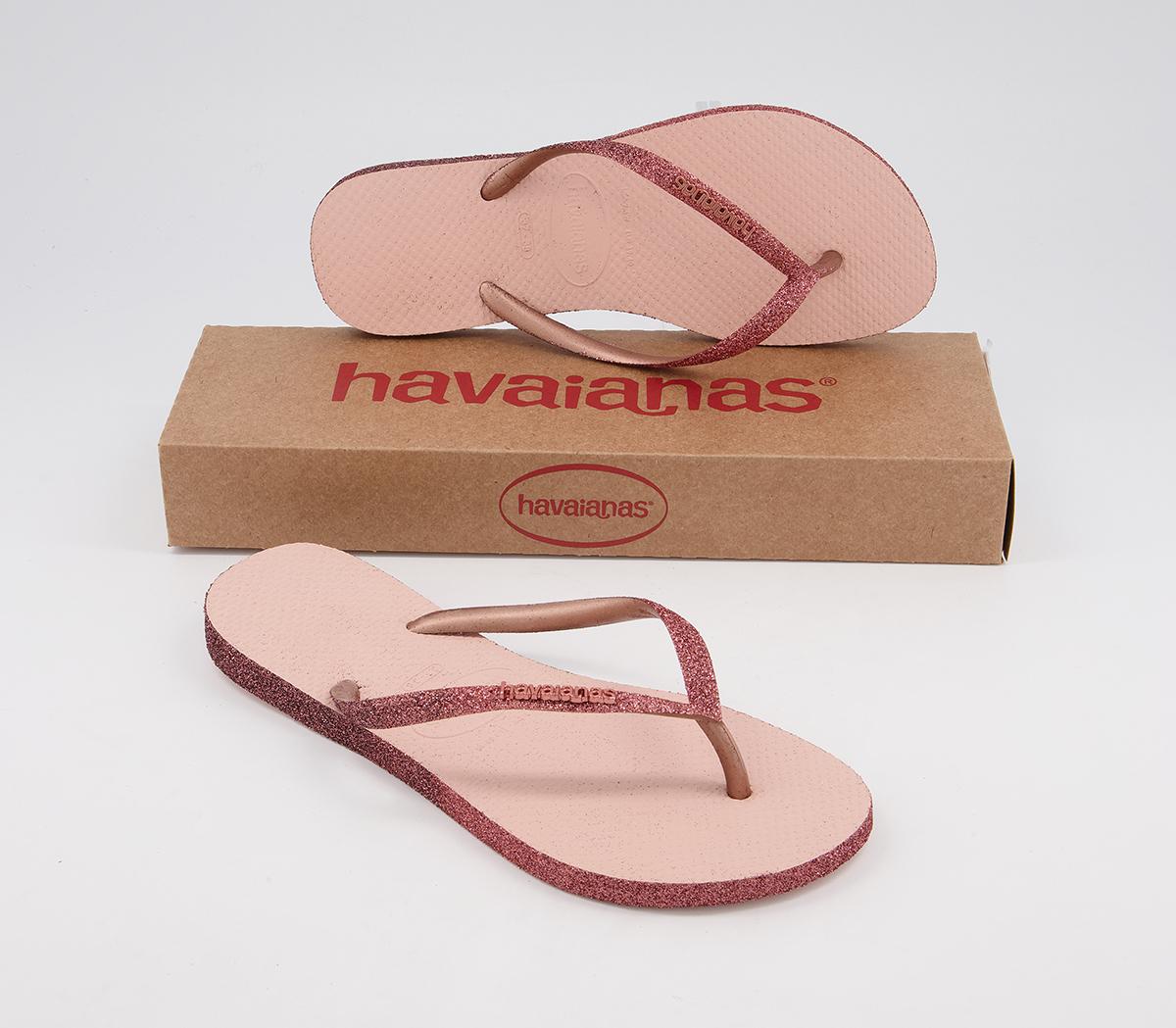 Havaianas Slim Sparkle II Flip Flops Havaianas Slim Sparkle II Flip Flops Ballet Rose