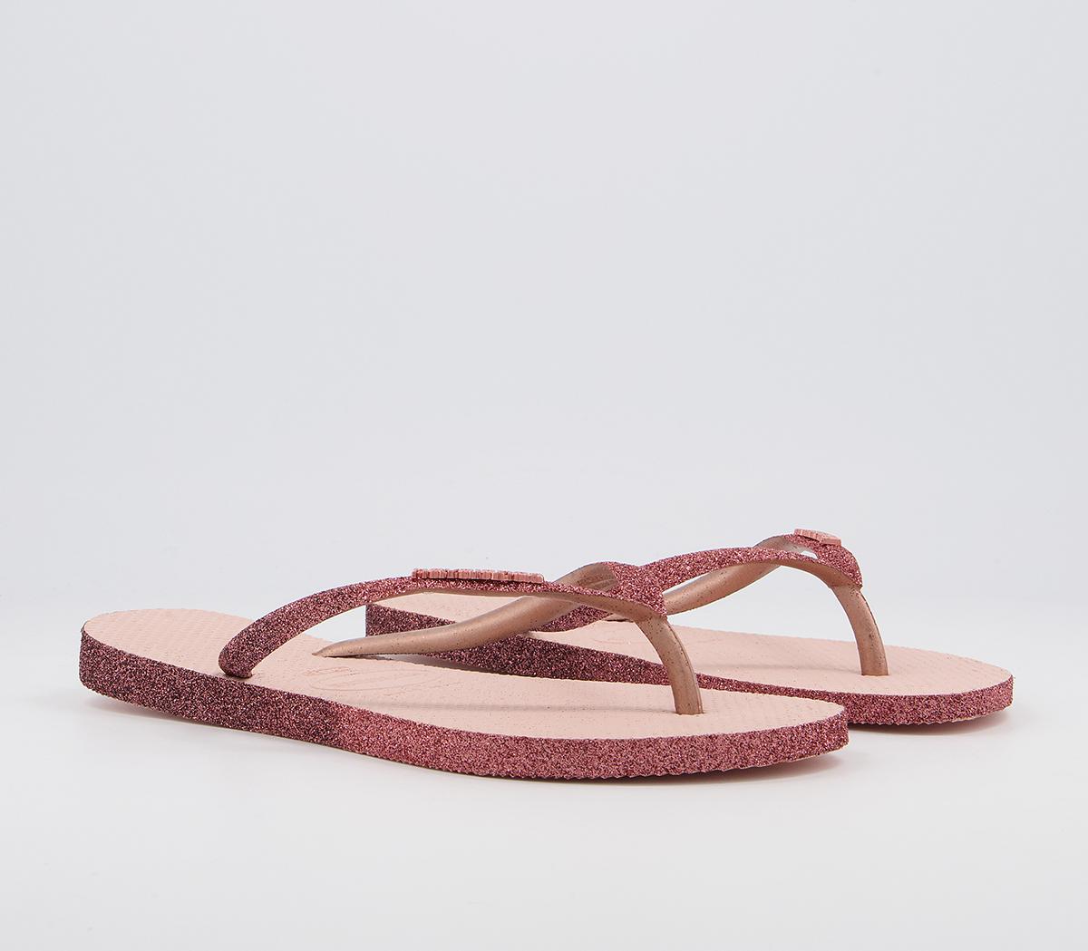 Havaianas Slim Sparkle II Flip Flops Havaianas Slim Sparkle II Flip Flops Ballet Rose
