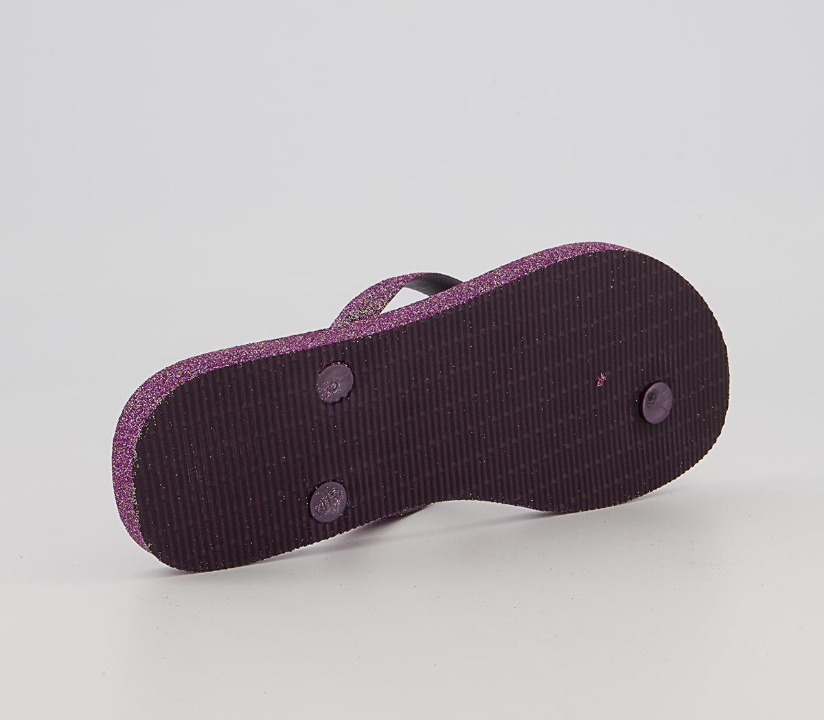 Havaianas Slim Sparkle Ii Flip Flops Havaianas Slim Sparkle Ii Flip Flops Aubergine