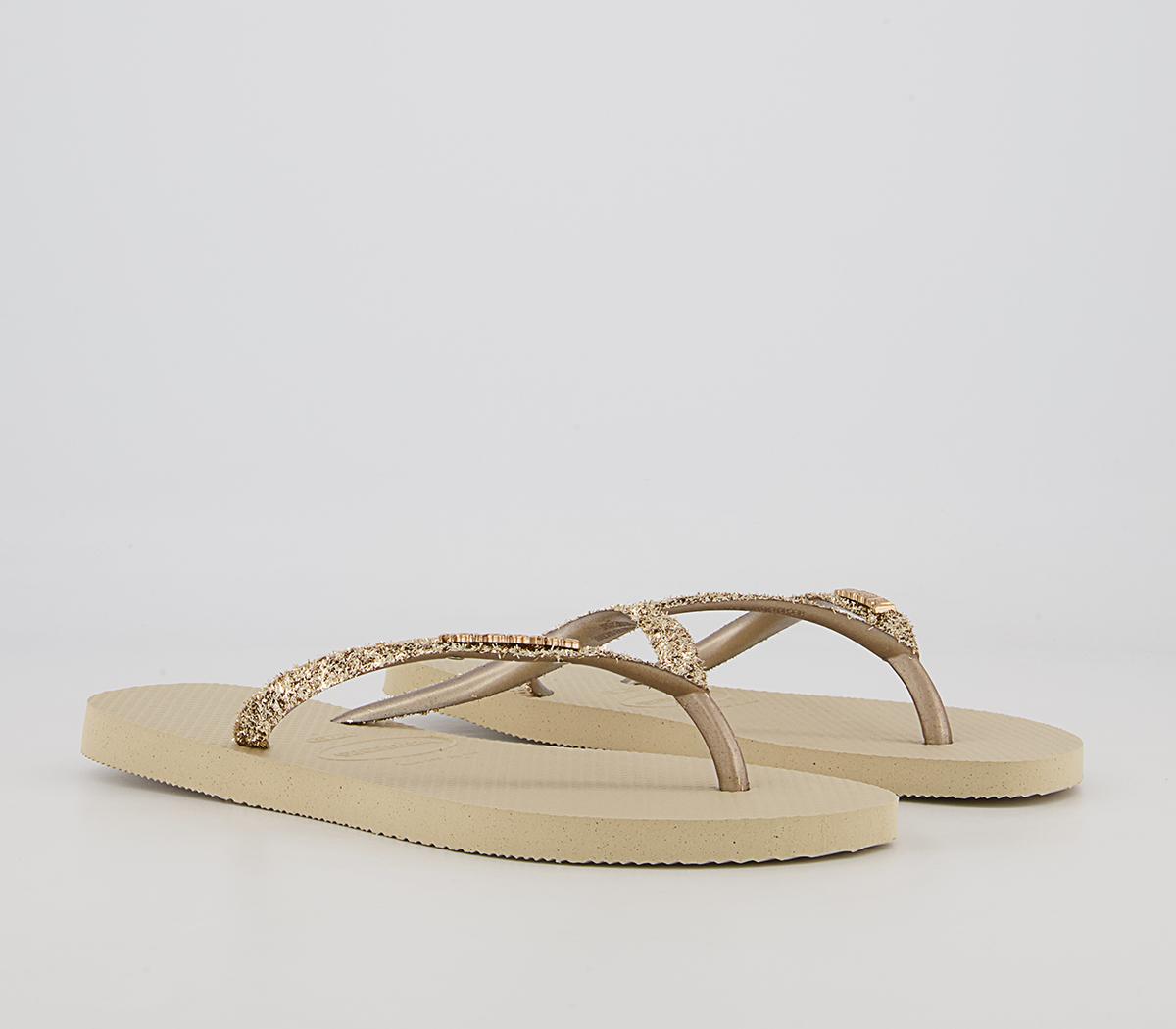 HavaianasSlim Glitter II Flip FlopsSand Grey