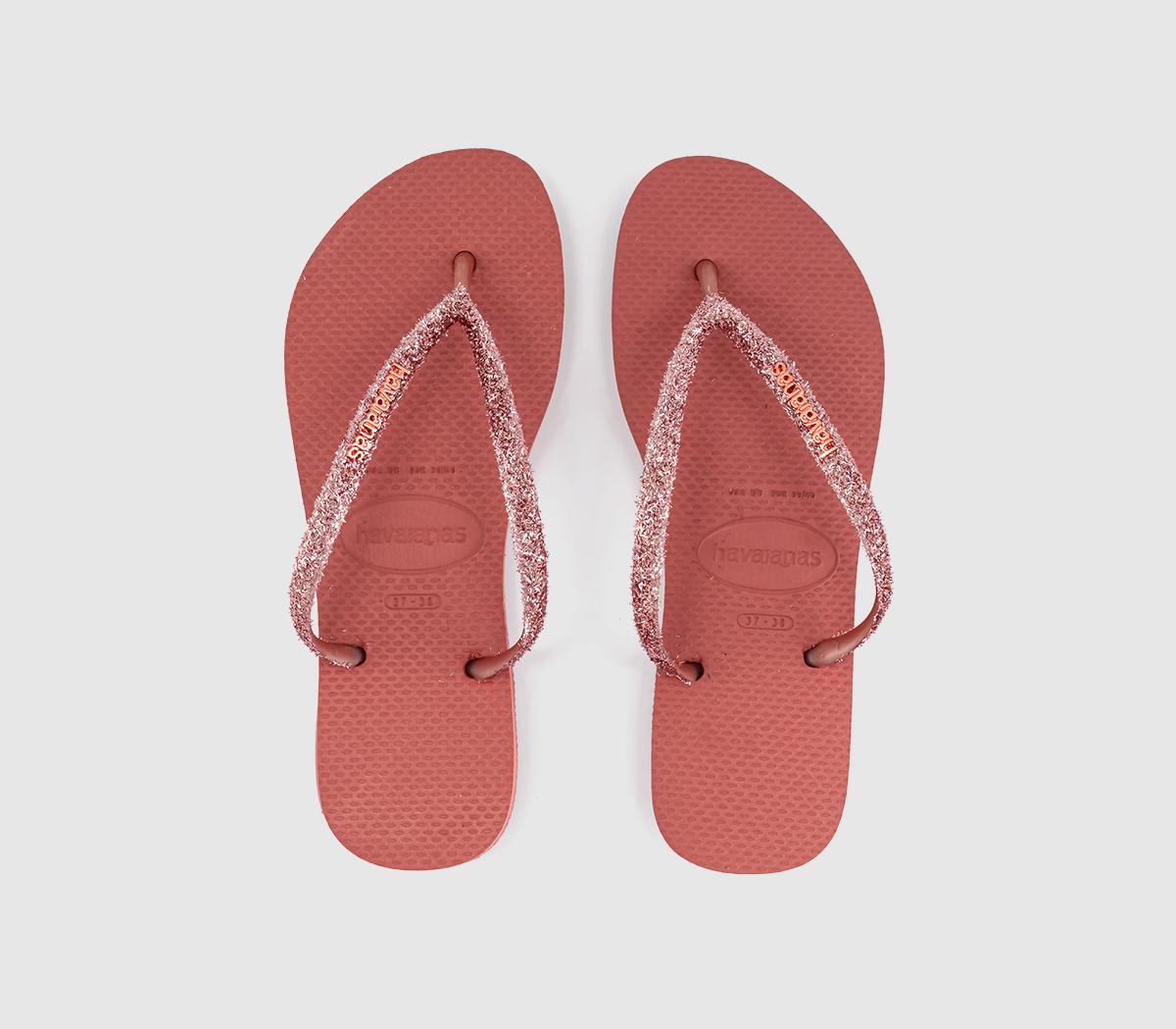 HavaianasSlim Glitter II Flip FlopsCanyon Clay