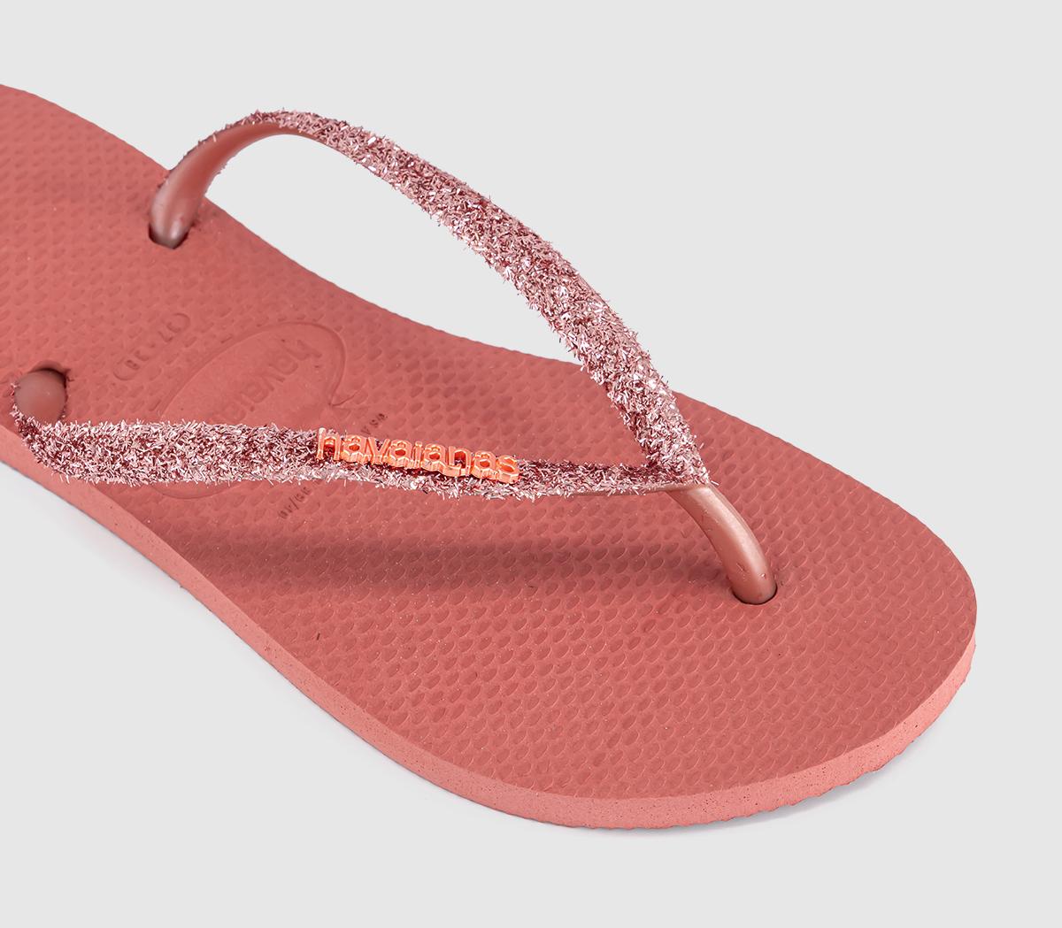 HavaianasSlim Glitter II Flip FlopsCanyon Clay