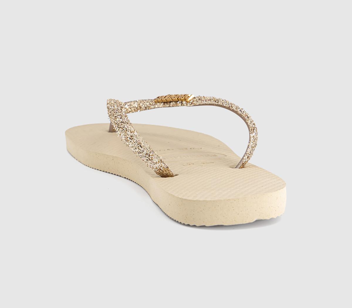 HavaianasSlim Glitter II Flip FlopsGolden Light