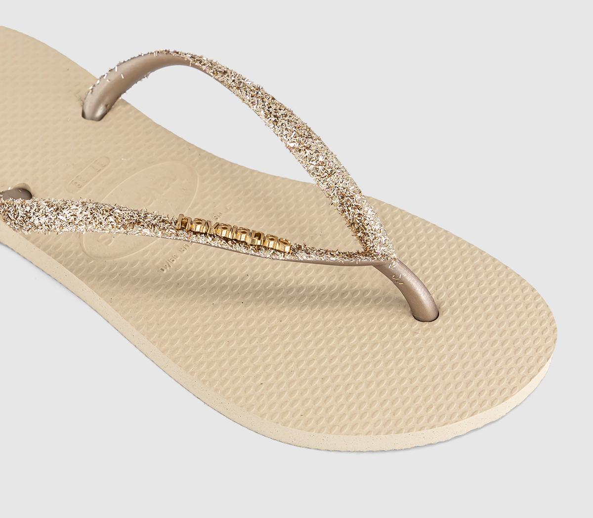 HavaianasSlim Glitter II Flip FlopsGolden Light