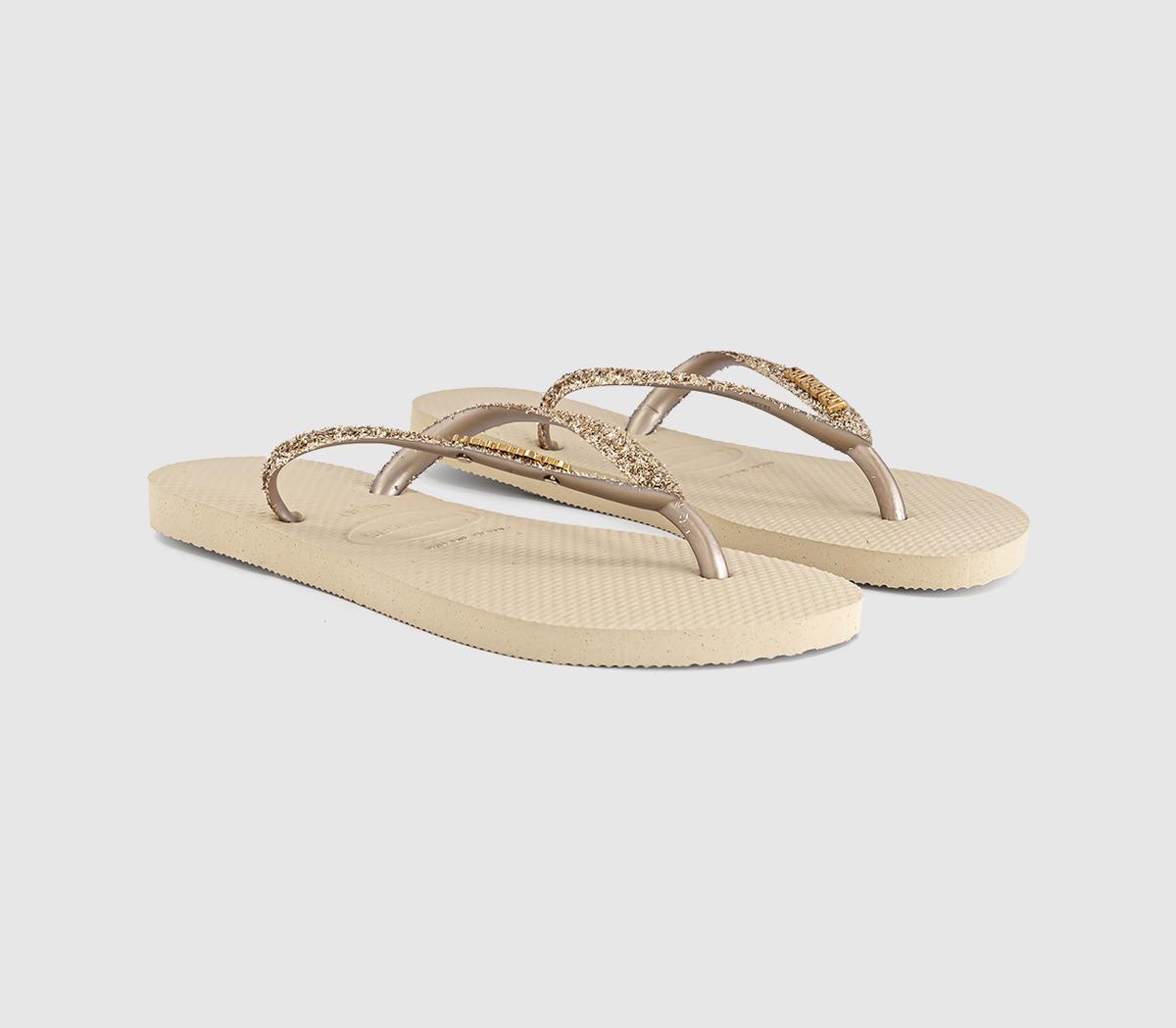 HavaianasSlim Glitter II Flip FlopsGolden Light