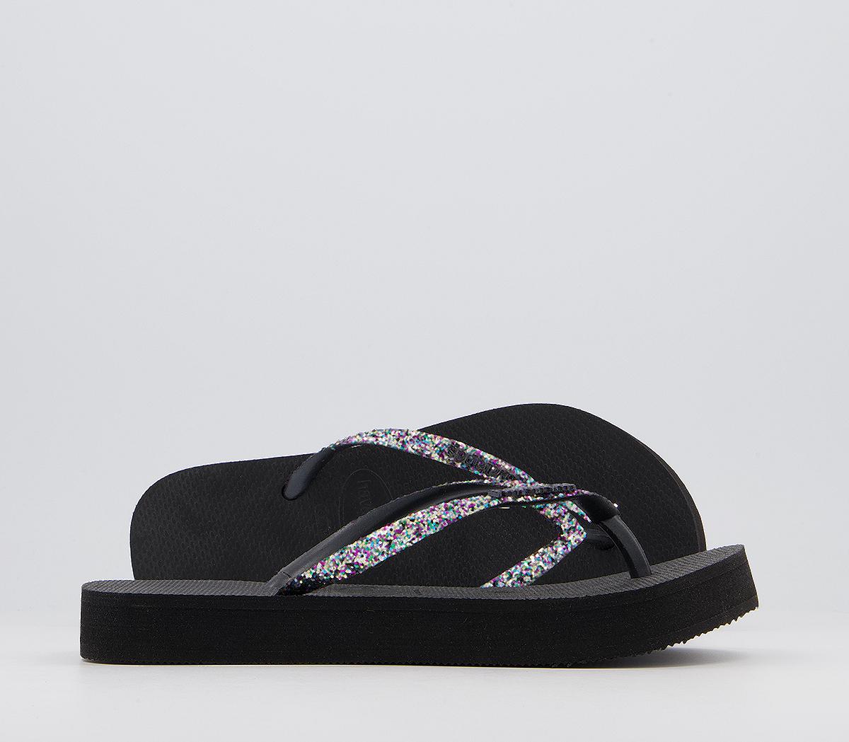 Havaianas black glitter hot sale