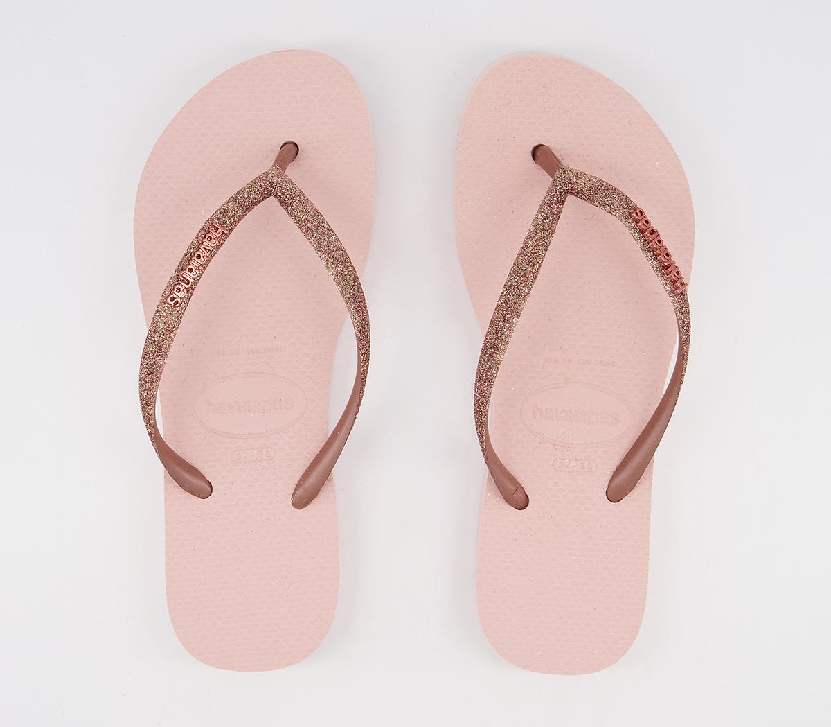 Havaianas Slim Flatform Glitter Flip Flops Havaianas Slim Flatform Glitter Flip Flops Ballet Rose