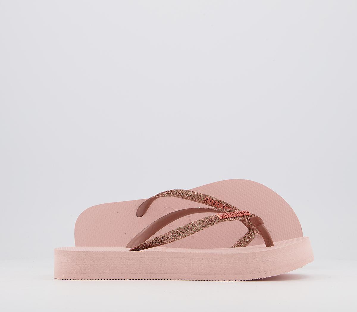 Havaianas slim glitter ballet on sale rose