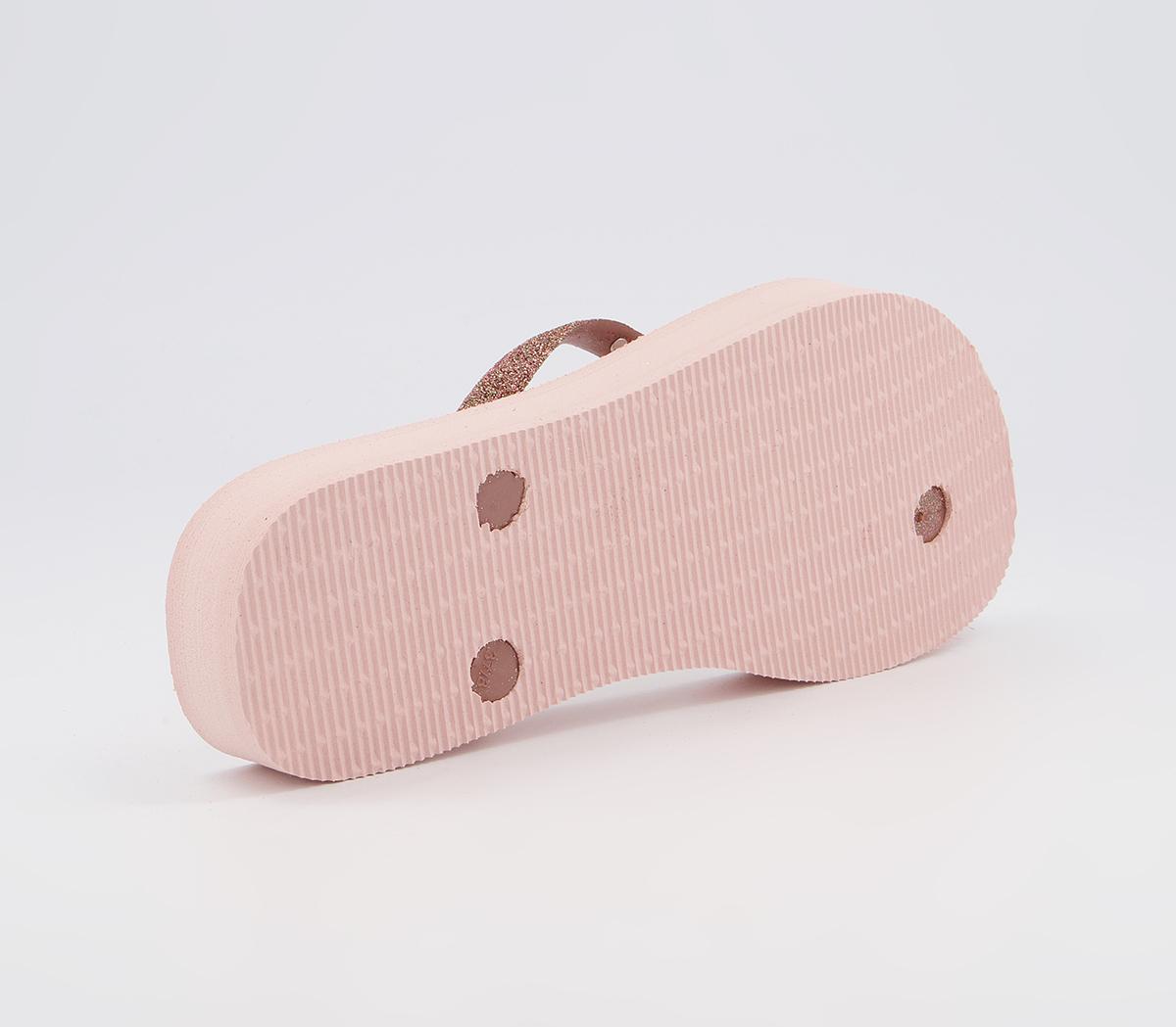 Havaianas Slim Flatform Glitter Flip Flops Havaianas Slim Flatform Glitter Flip Flops Ballet Rose