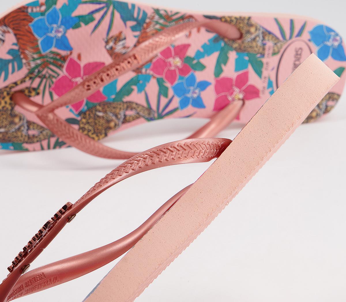 Havaianas Slim Tropical Flip Flops Havaianas Slim Tropical Flip Flops Ballet Rose