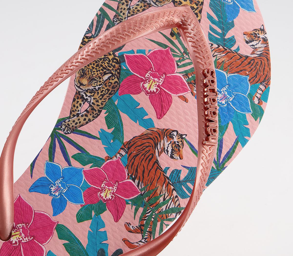 Havaianas Slim Tropical Flip Flops Havaianas Slim Tropical Flip Flops Ballet Rose