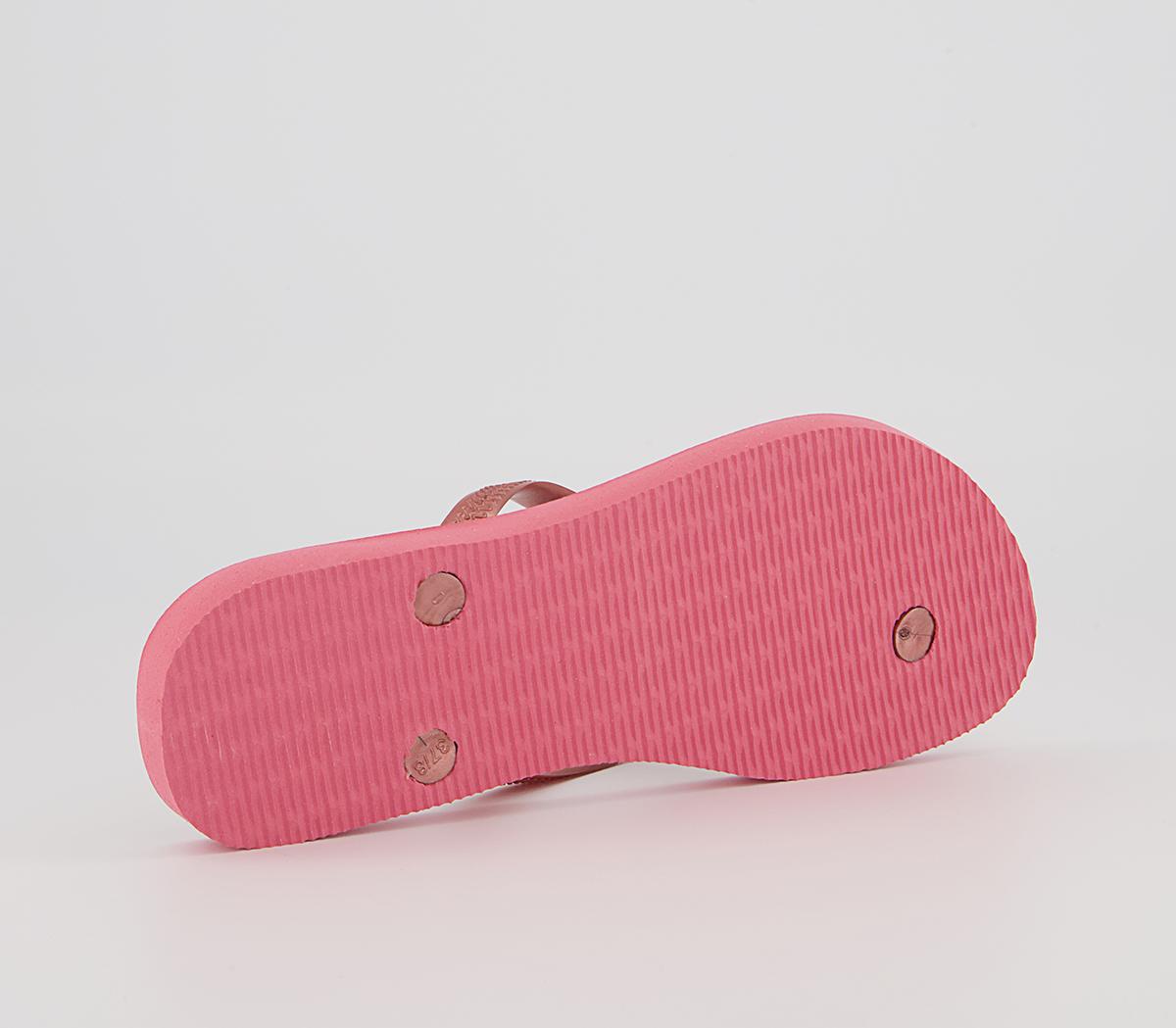 Havaianas Slim Tropical Flip Flops Havaianas Slim Tropical Flip Flops Pink Porcelain