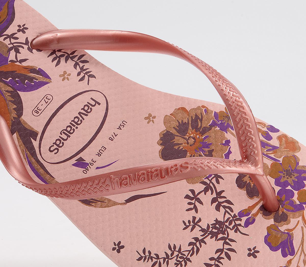 Havaianas Glam Box Womens Pink Flip-Flops main image 1