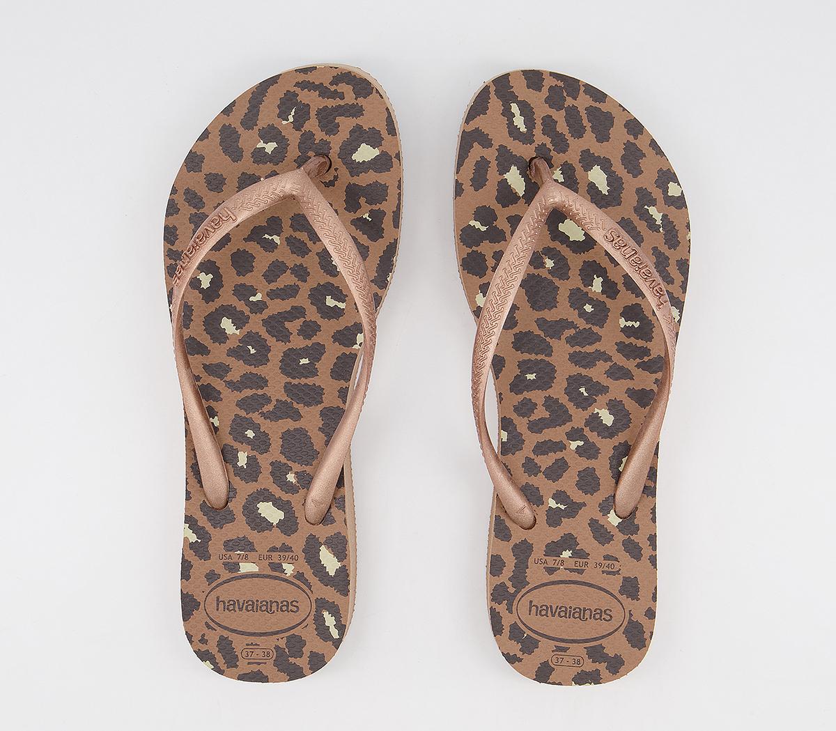 Havaianas Slim Flatform Animal Flip Flops Havaianas Slim Flatform Animal Flip Flops Rose Gold