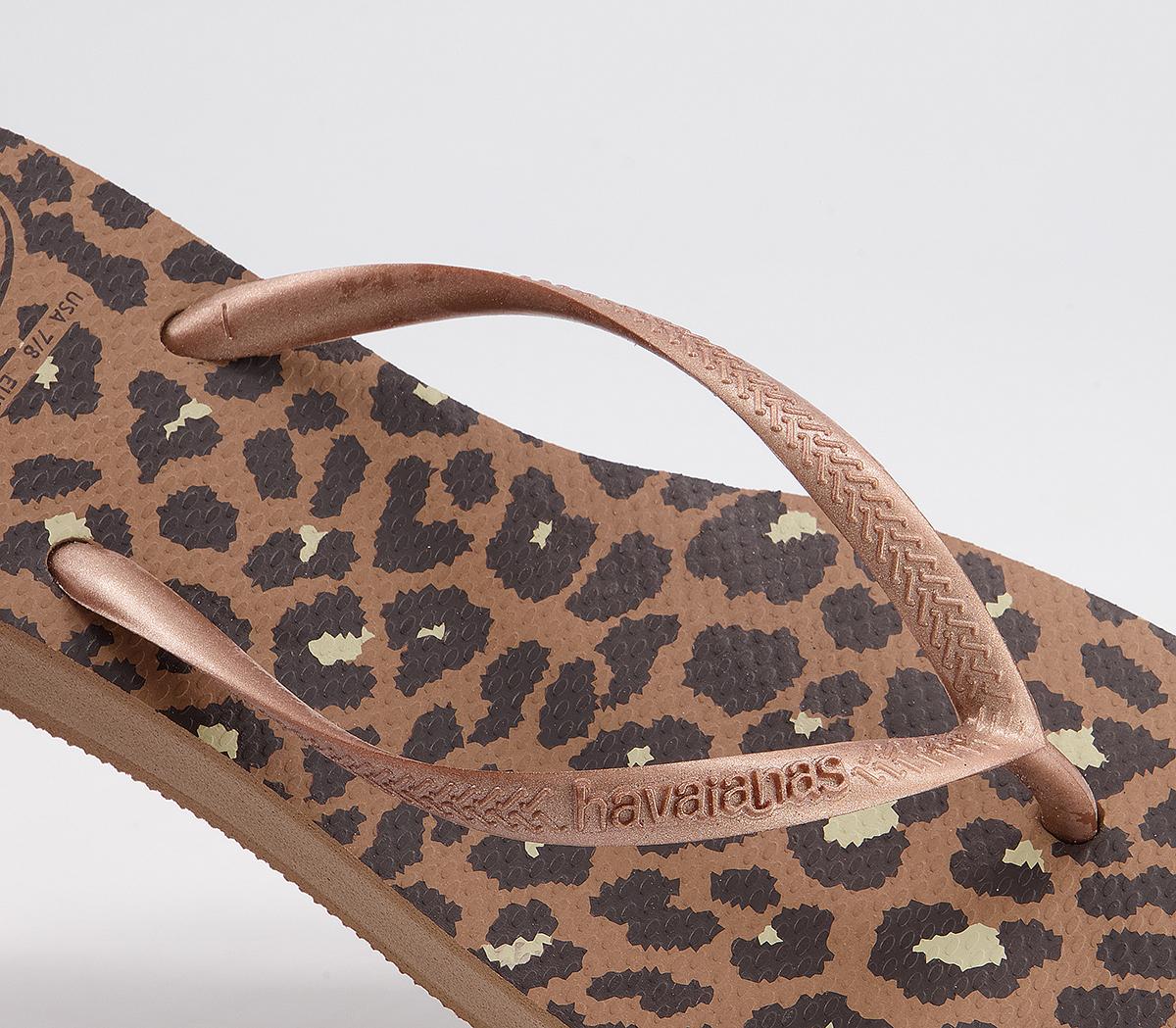 Havaianas Slim Flatform Animal Flip Flops Havaianas Slim Flatform Animal Flip Flops Rose Gold