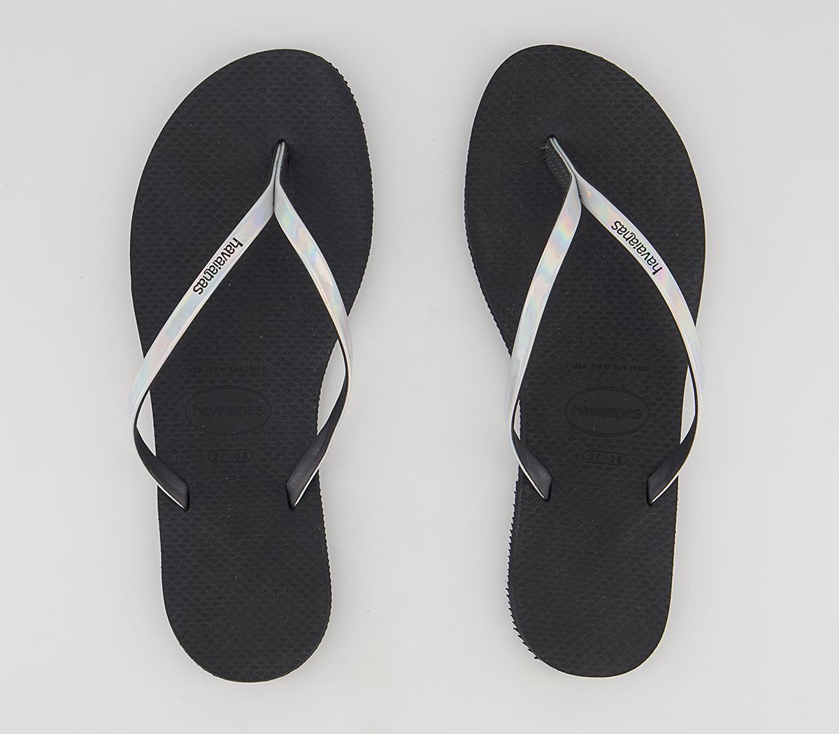Havaianas You Metallic Flip Flops New Graphite - Women’s Sandals