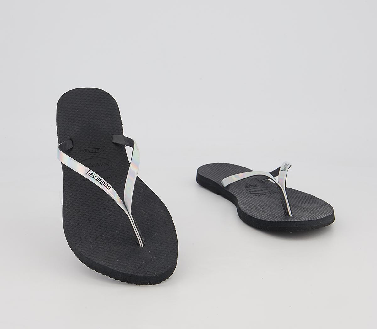 Havaianas You Metallic Flip Flops Havaianas You Metallic Flip Flops New Graphite