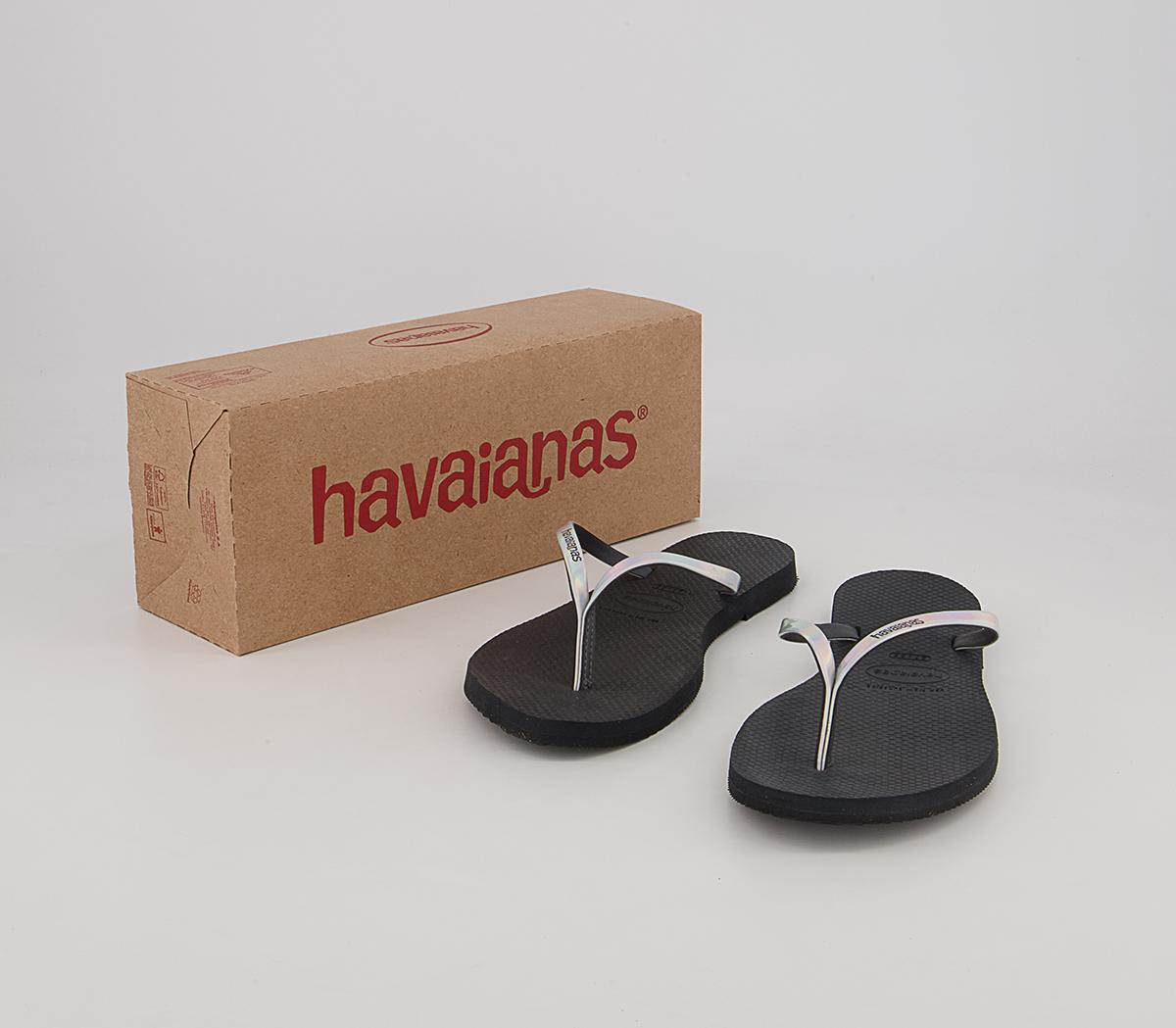 Havaianas You Metallic Flip Flops Havaianas You Metallic Flip Flops New Graphite