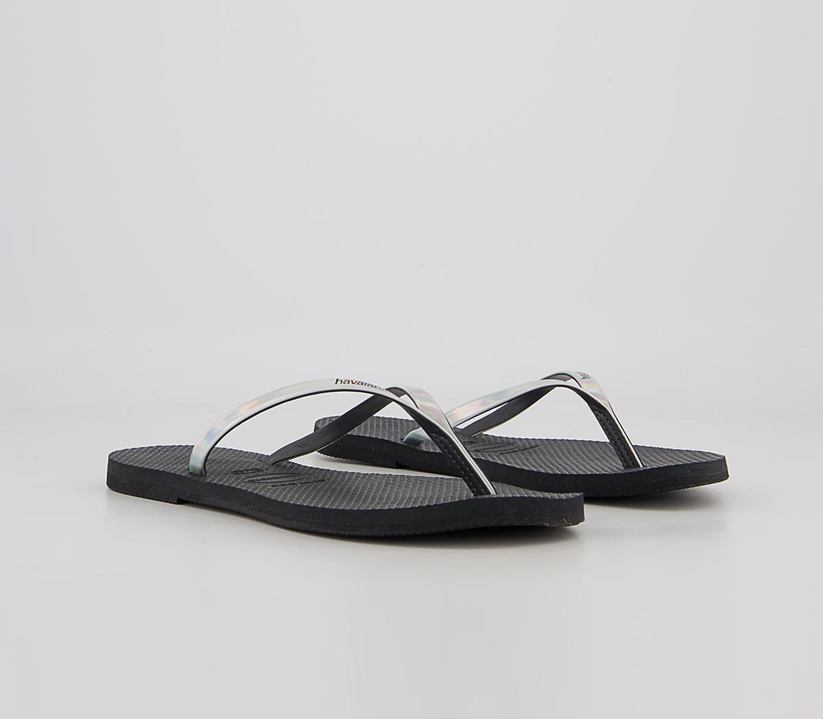 Havaianas You Metallic Flip Flops Havaianas You Metallic Flip Flops New Graphite