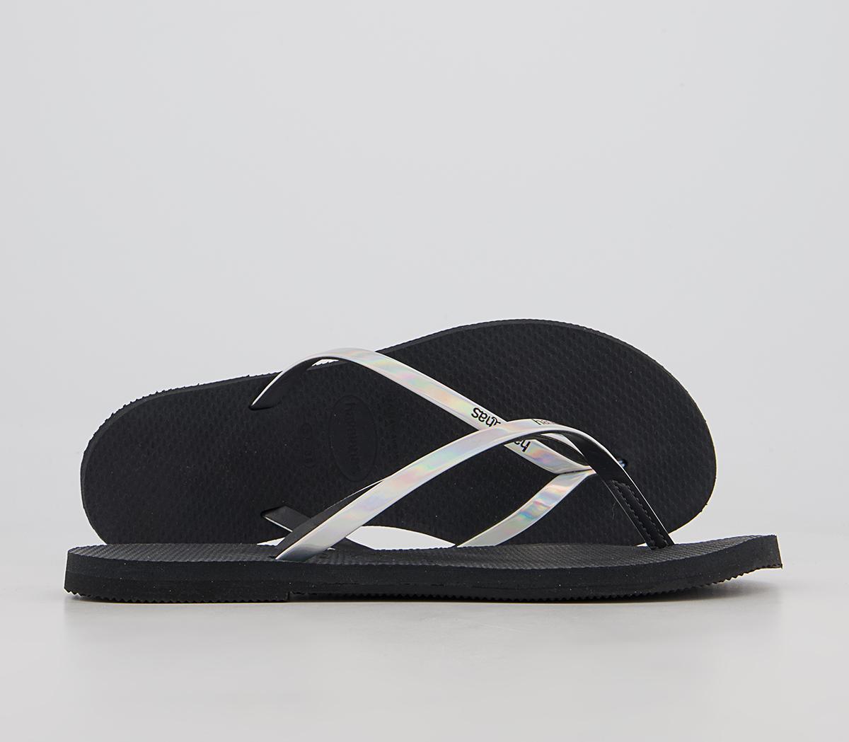 Havaianas You Metallic Flip Flops Havaianas You Metallic Flip Flops New Graphite