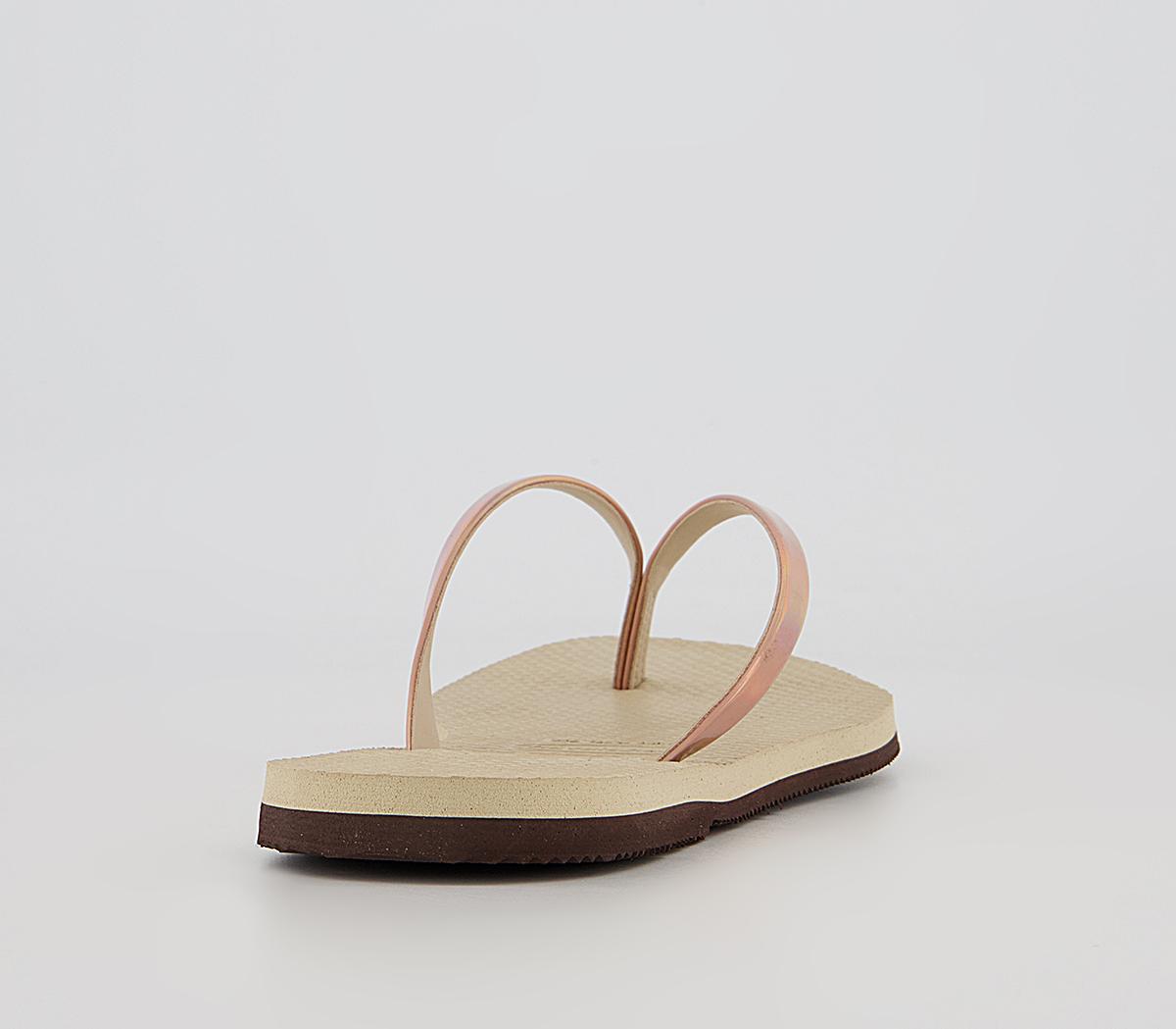 Havaianas You Metallic Flip Flops Havaianas You Metallic Flip Flops Sand Grey