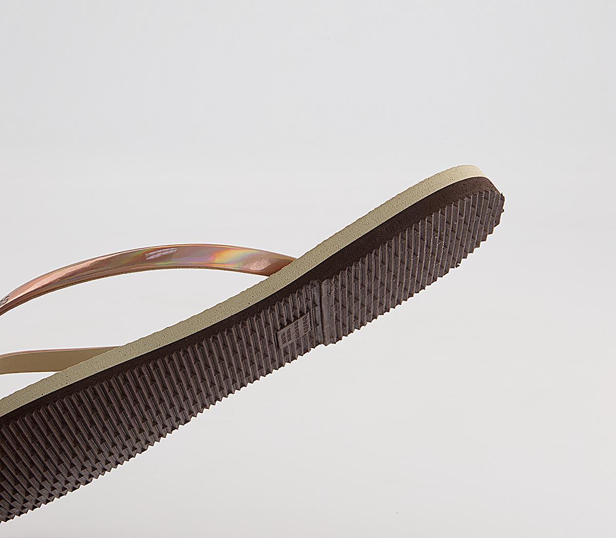 Havaianas You Metallic Flip Flops Havaianas You Metallic Flip Flops Sand Grey