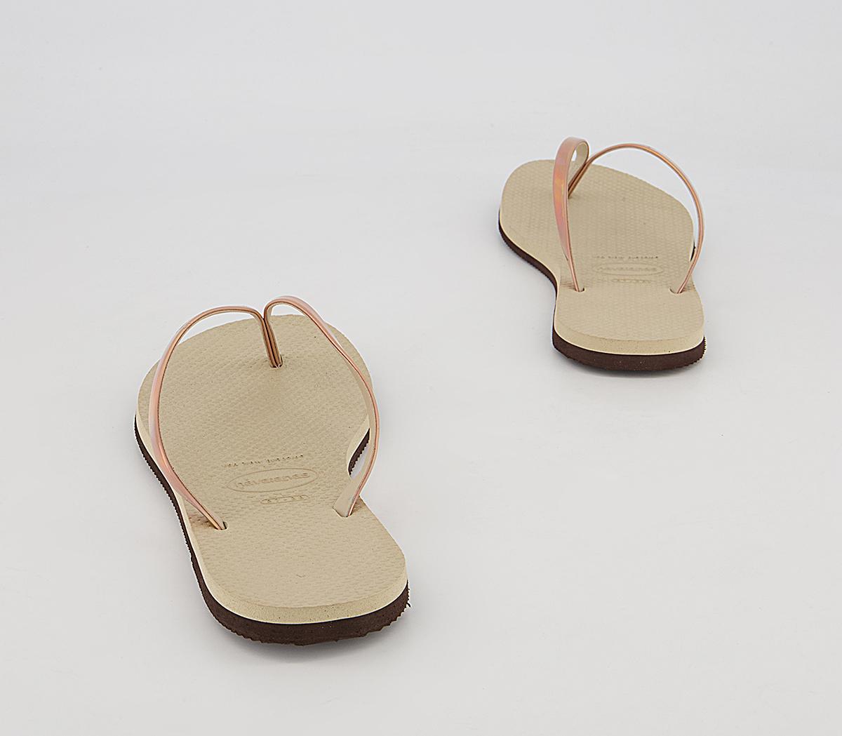 Havaianas You Metallic Flip Flops Havaianas You Metallic Flip Flops Sand Grey