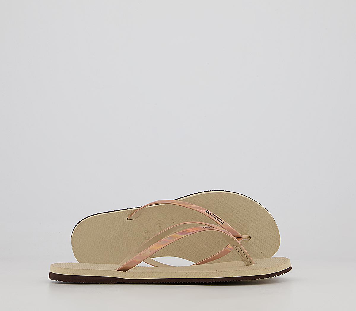 HavaianasYou Metallic Flip Flops HavaianasYou Metallic Flip FlopsSand Grey