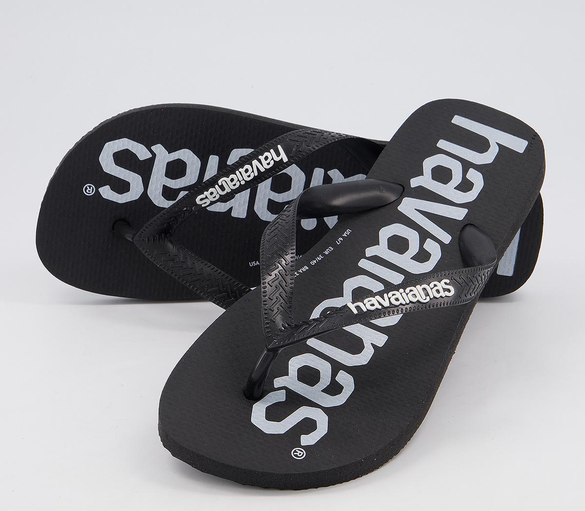 Havaianas Logomania Flip Flops Havaianas Logomania Flip Flops Black