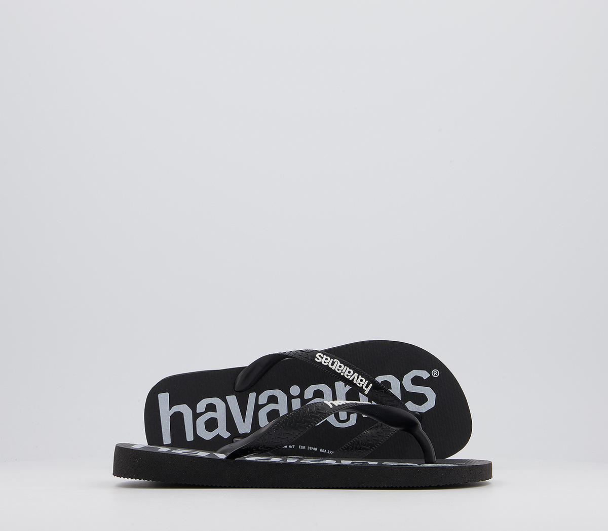 HavaianasLogomania Flip FlopsBlack