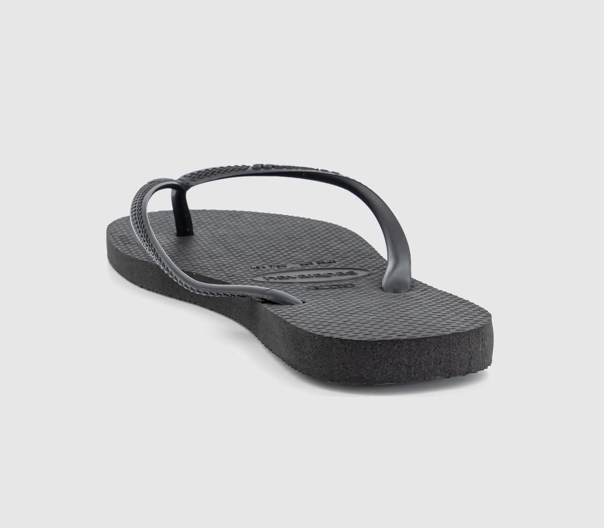 Havaianas Slim Flip Flops Black - Women’s Sandals