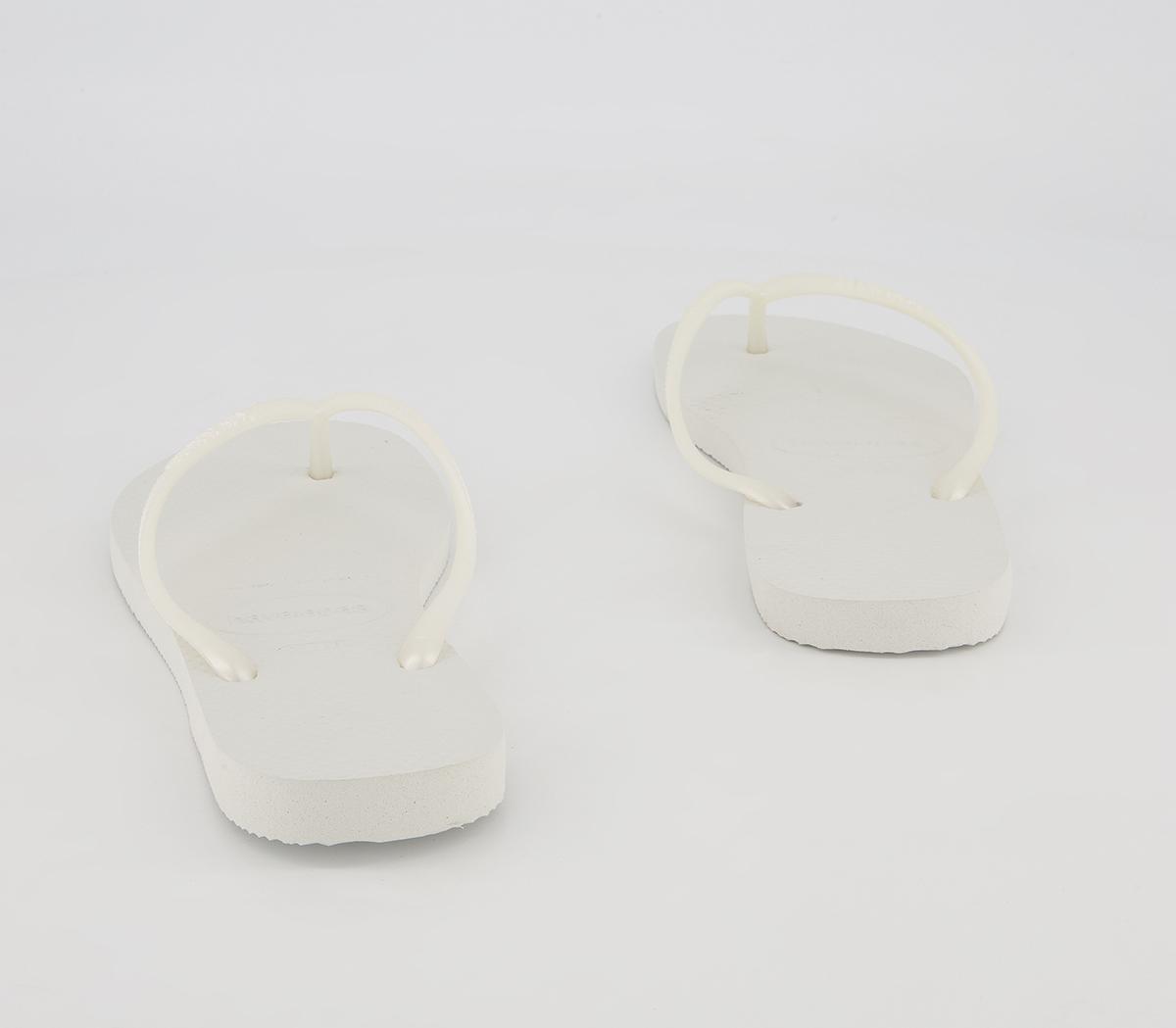 Havaianas Slim Flip Flops Havaianas Slim Flip Flops White