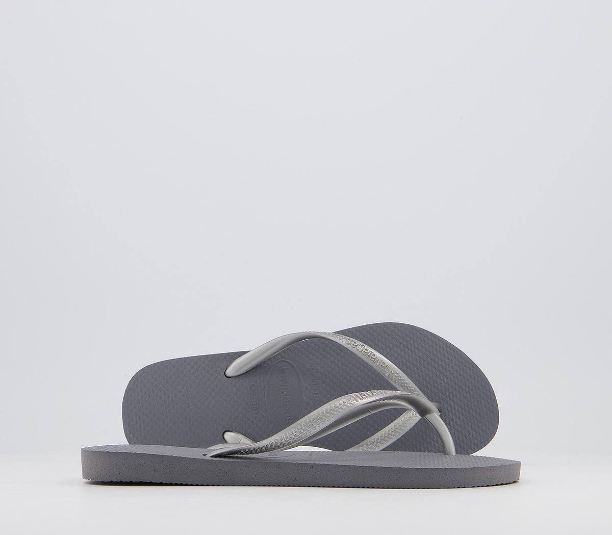 Havaianas Slim Flip Flops Grey - Women’s Sandals