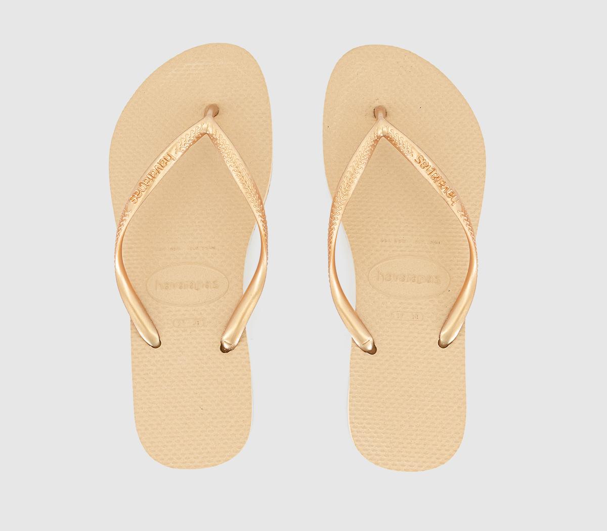 Havaianas Slim Flip Flops Havaianas Slim Flip Flops Golden