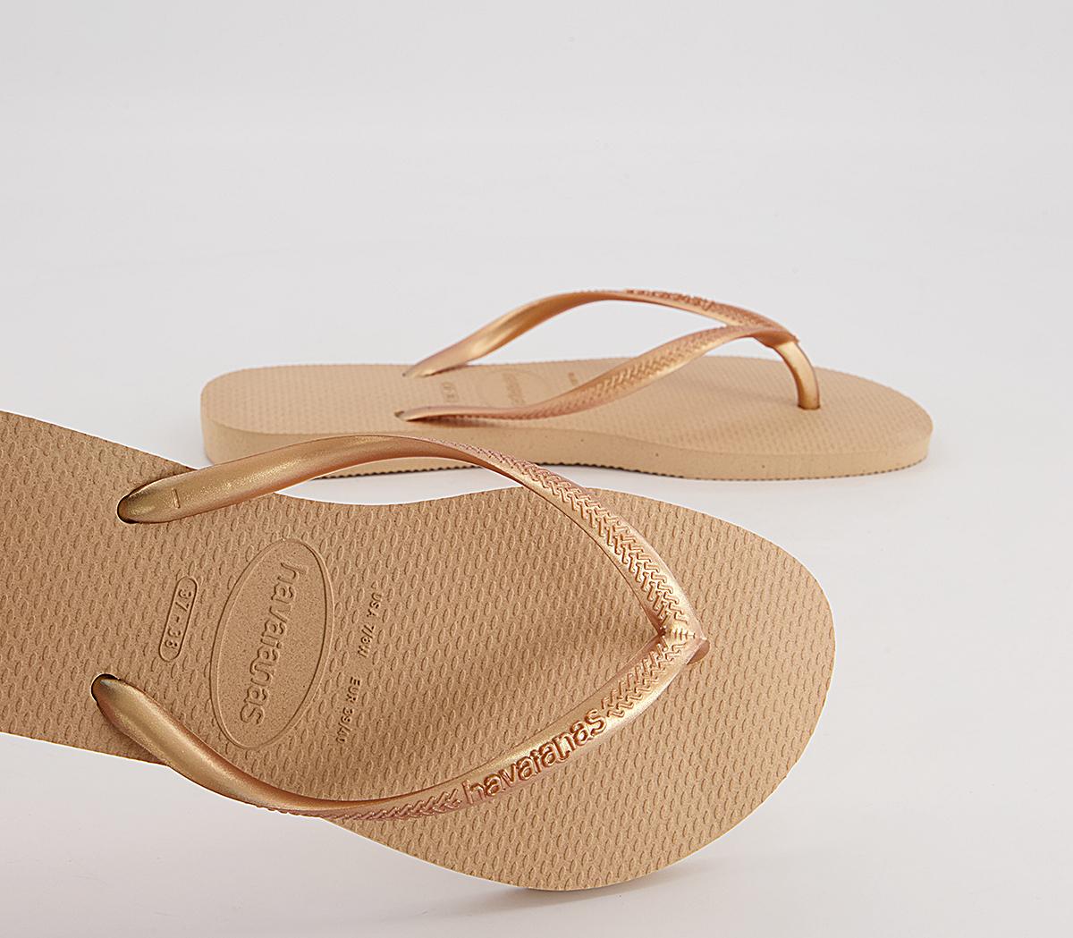 HavaianasSlim Flip FlopsGolden