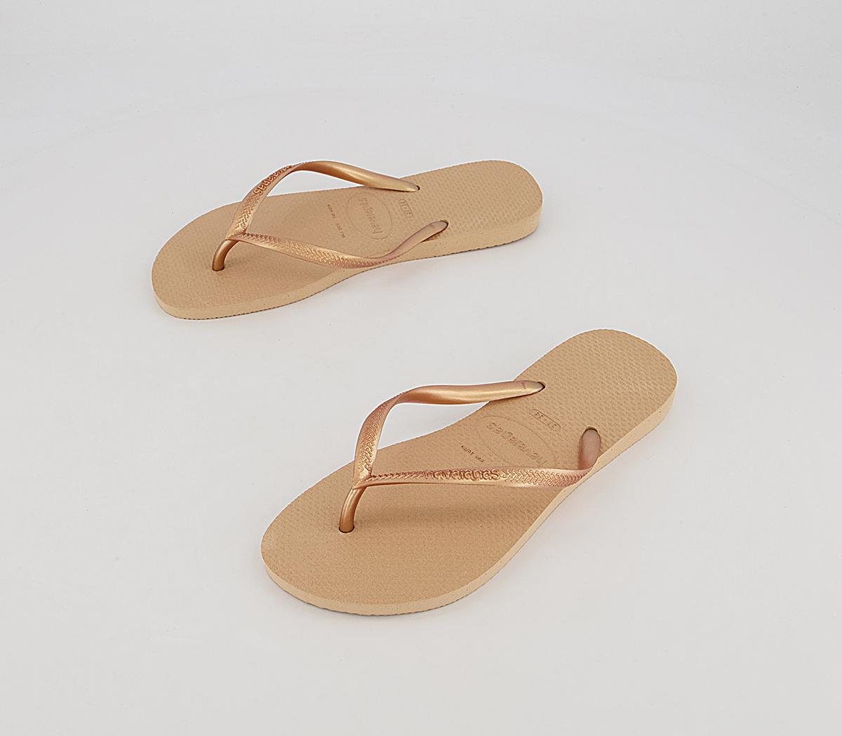 HavaianasSlim Flip FlopsGolden