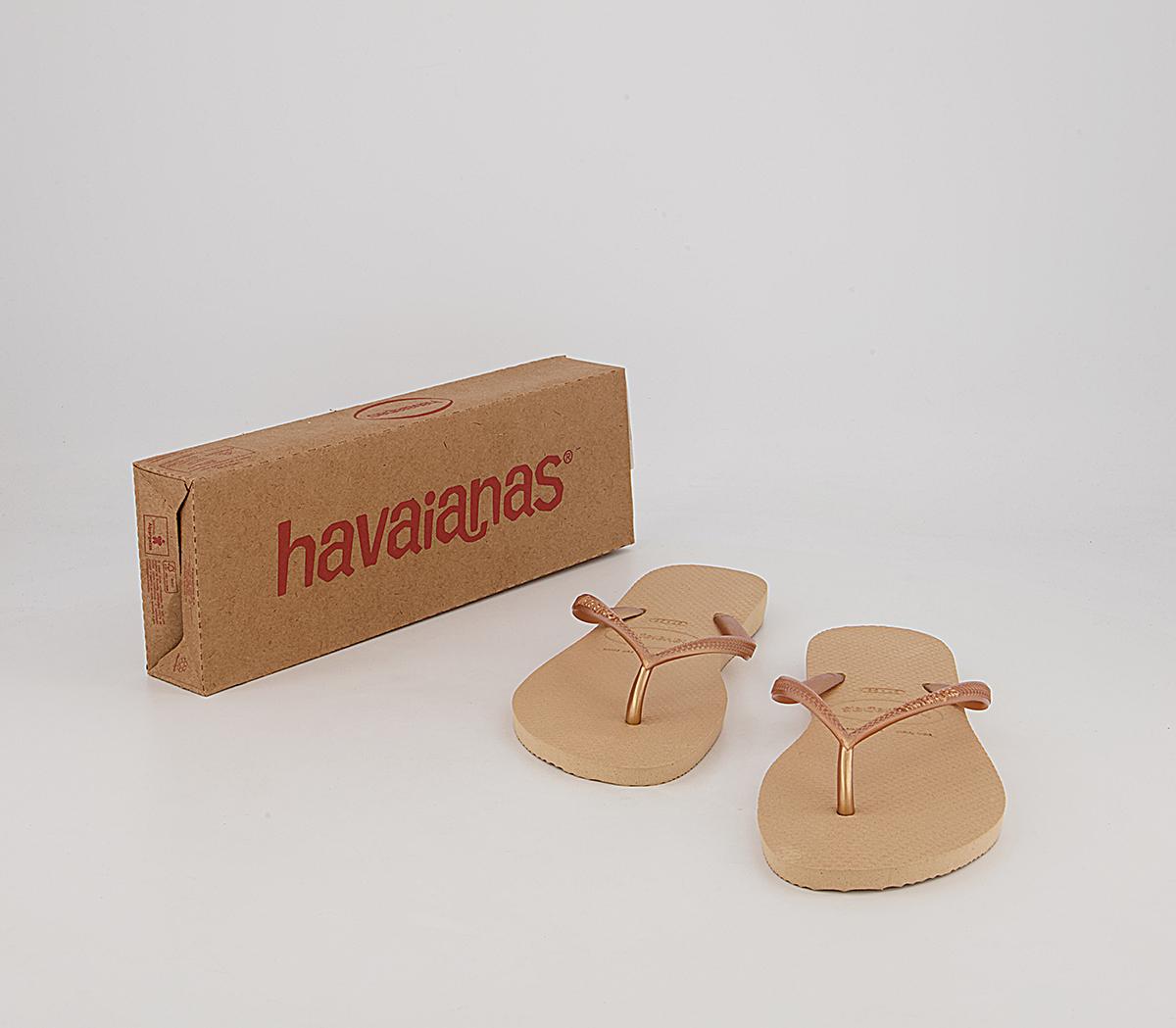 Havaianas Slim Flip Flops Havaianas Slim Flip Flops Golden