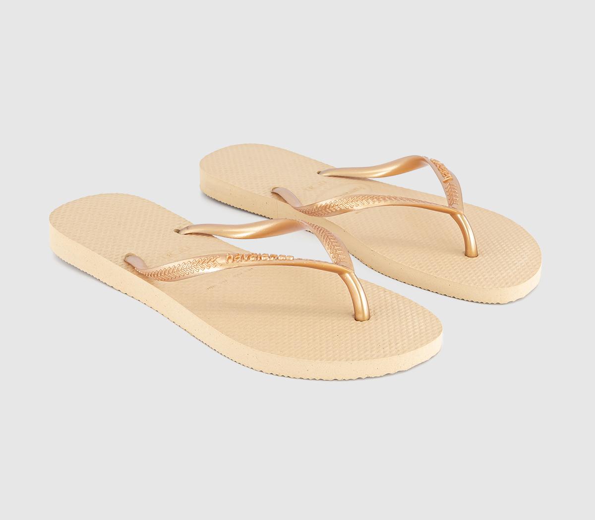 HavaianasSlim Flip FlopsGolden