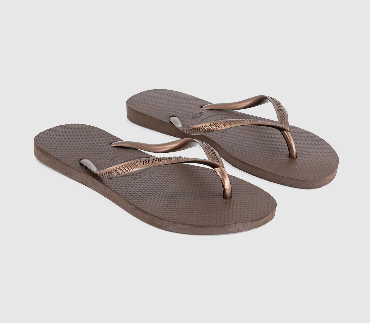 HavaianasSlim Flip FlopsDark Brown