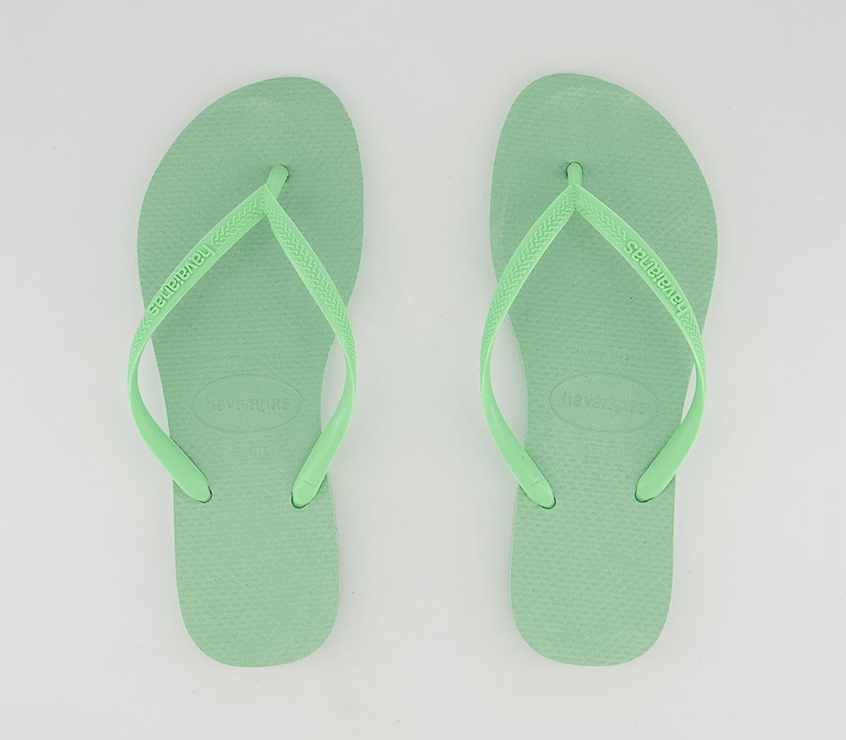 Havaianas Slim Flip Flops Havaianas Slim Flip Flops Green Garden