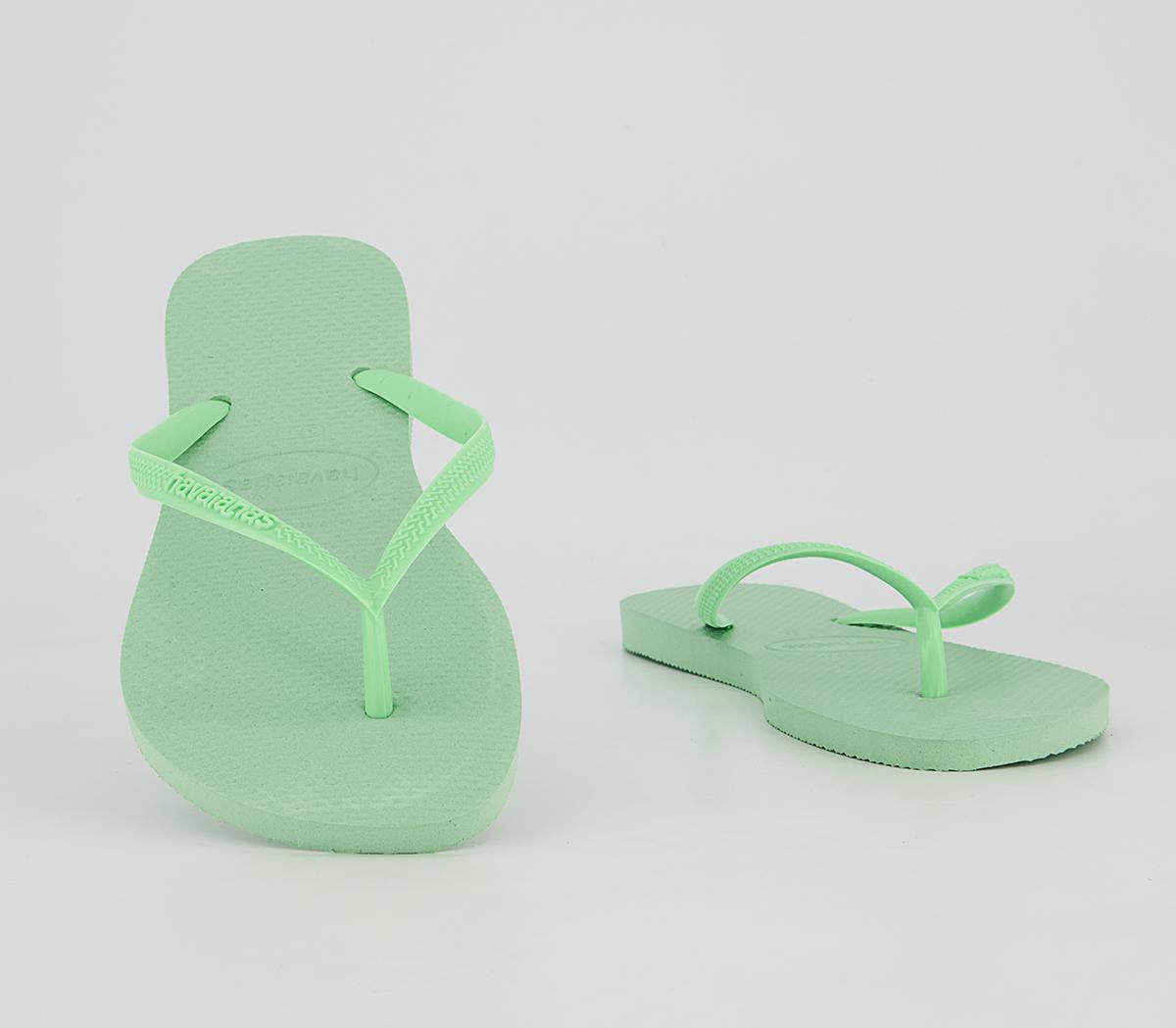 Havaianas Slim Flip Flops Havaianas Slim Flip Flops Green Garden