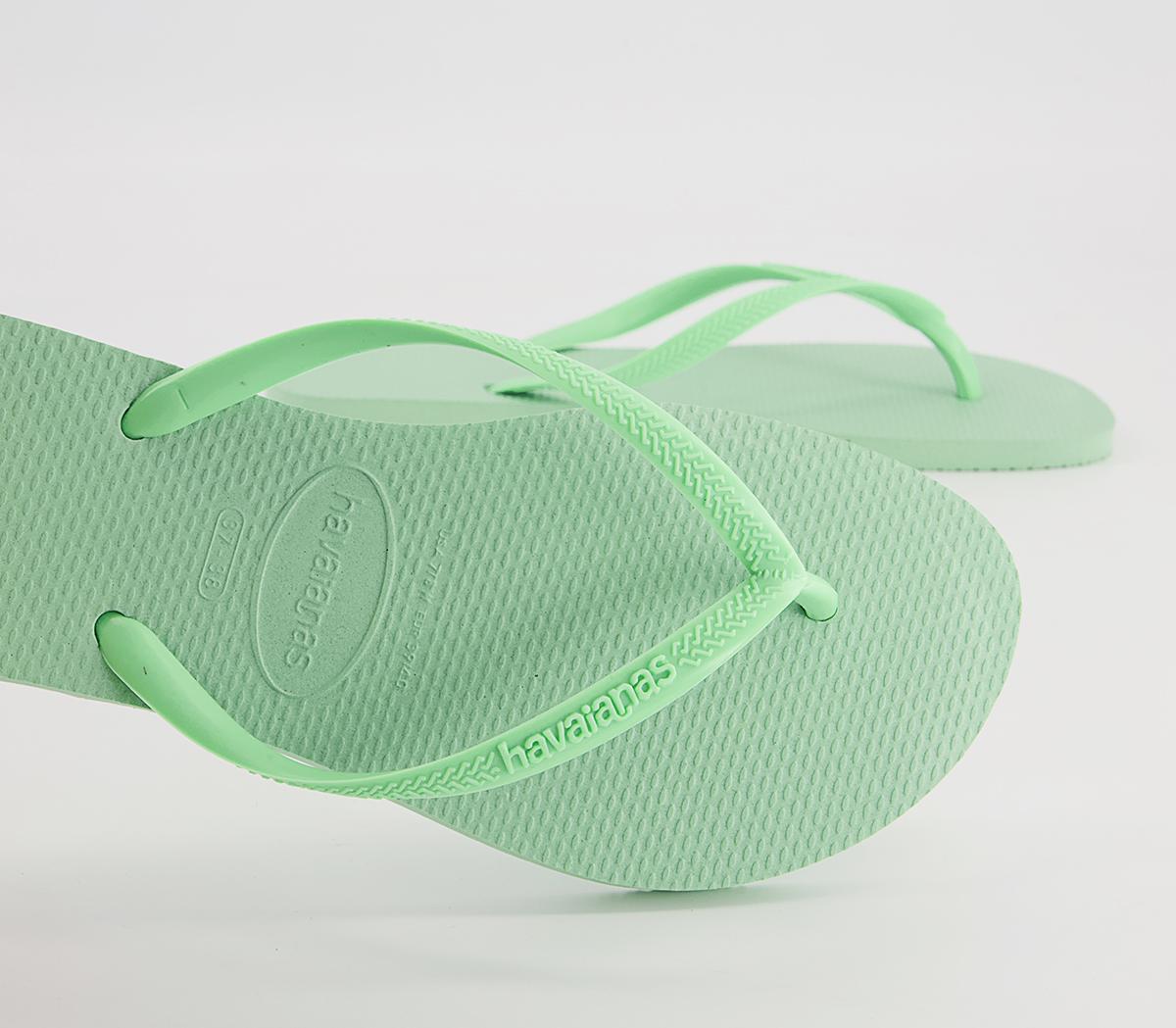 Havaianas Slim Flip Flops Havaianas Slim Flip Flops Green Garden