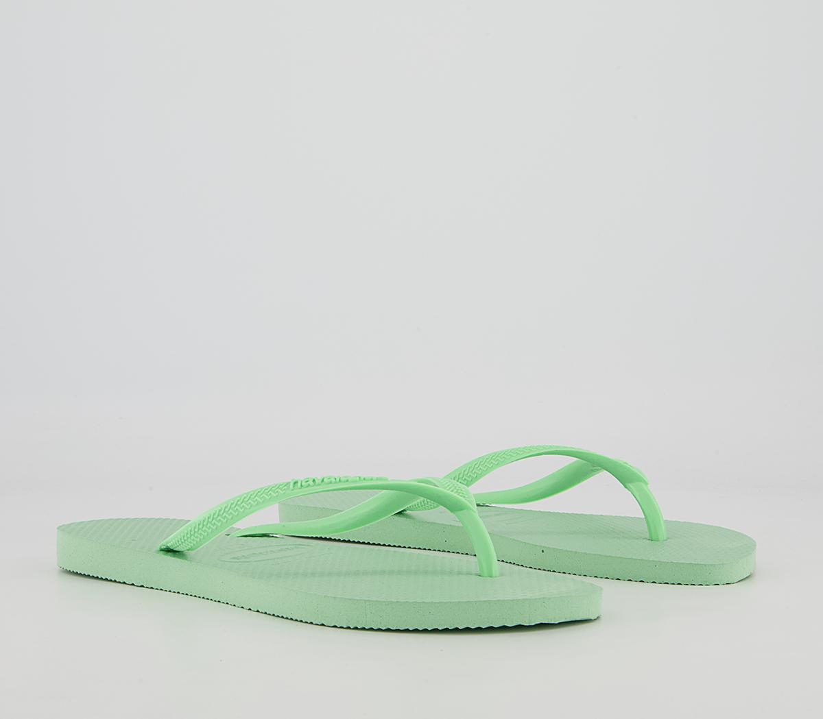 Havaianas Slim Flip Flops Green Garden - Women’s Sandals