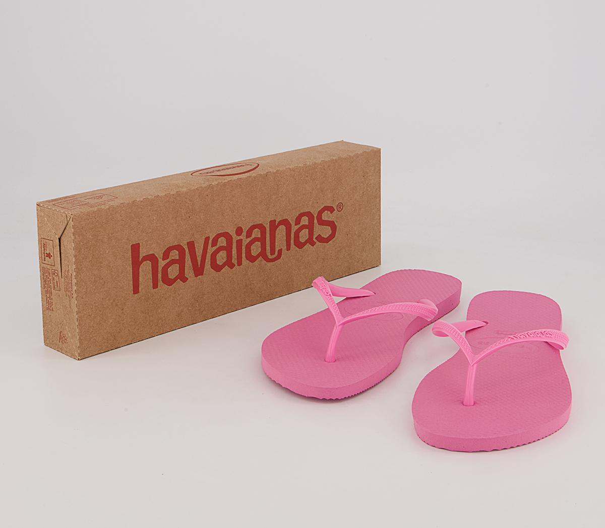 Havaianas Slim Flip Flops Havaianas Slim Flip Flops Crystal Rose Pink