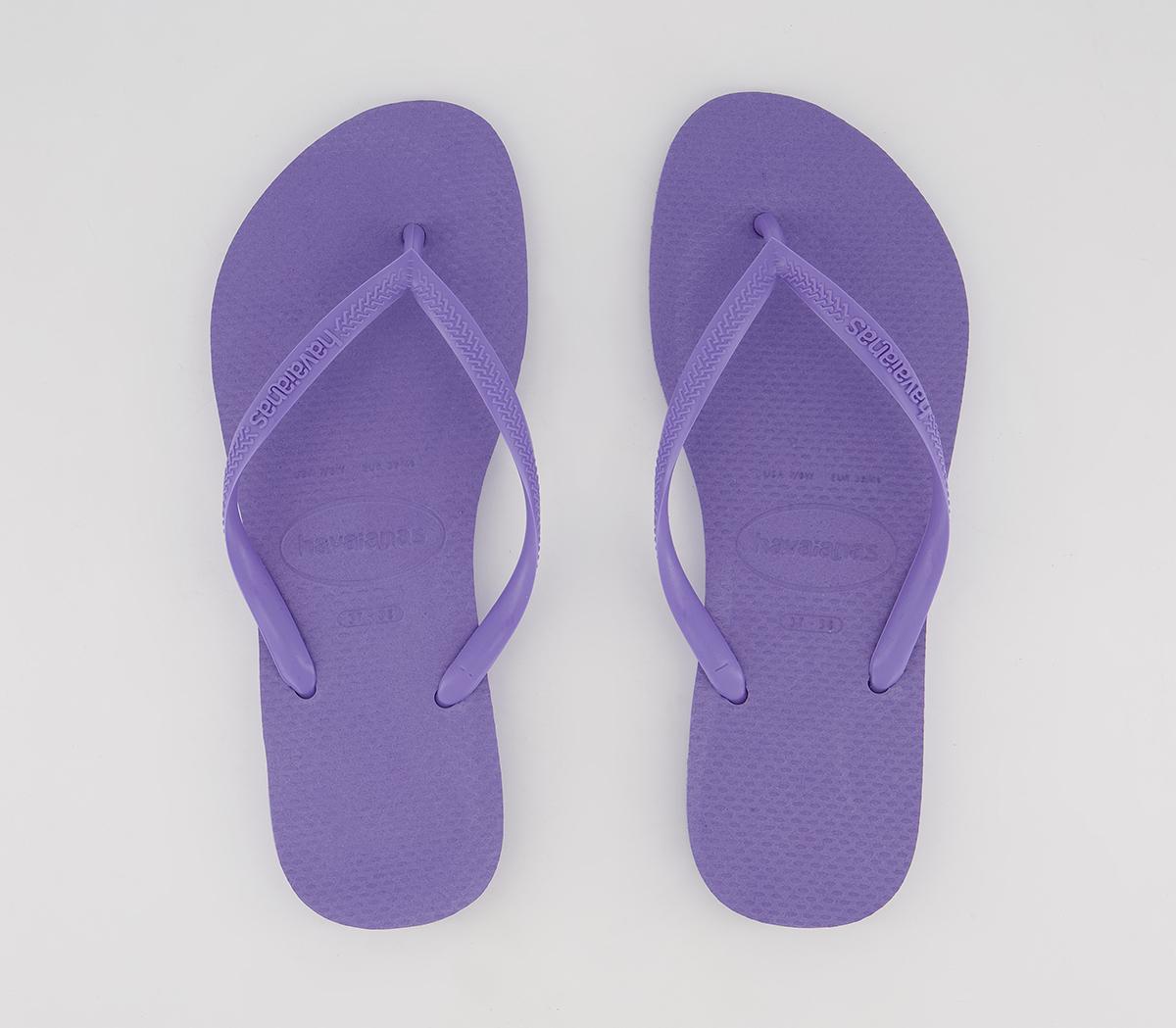Havaianas Slim Flip Flops Havaianas Slim Flip Flops Purple Paisley