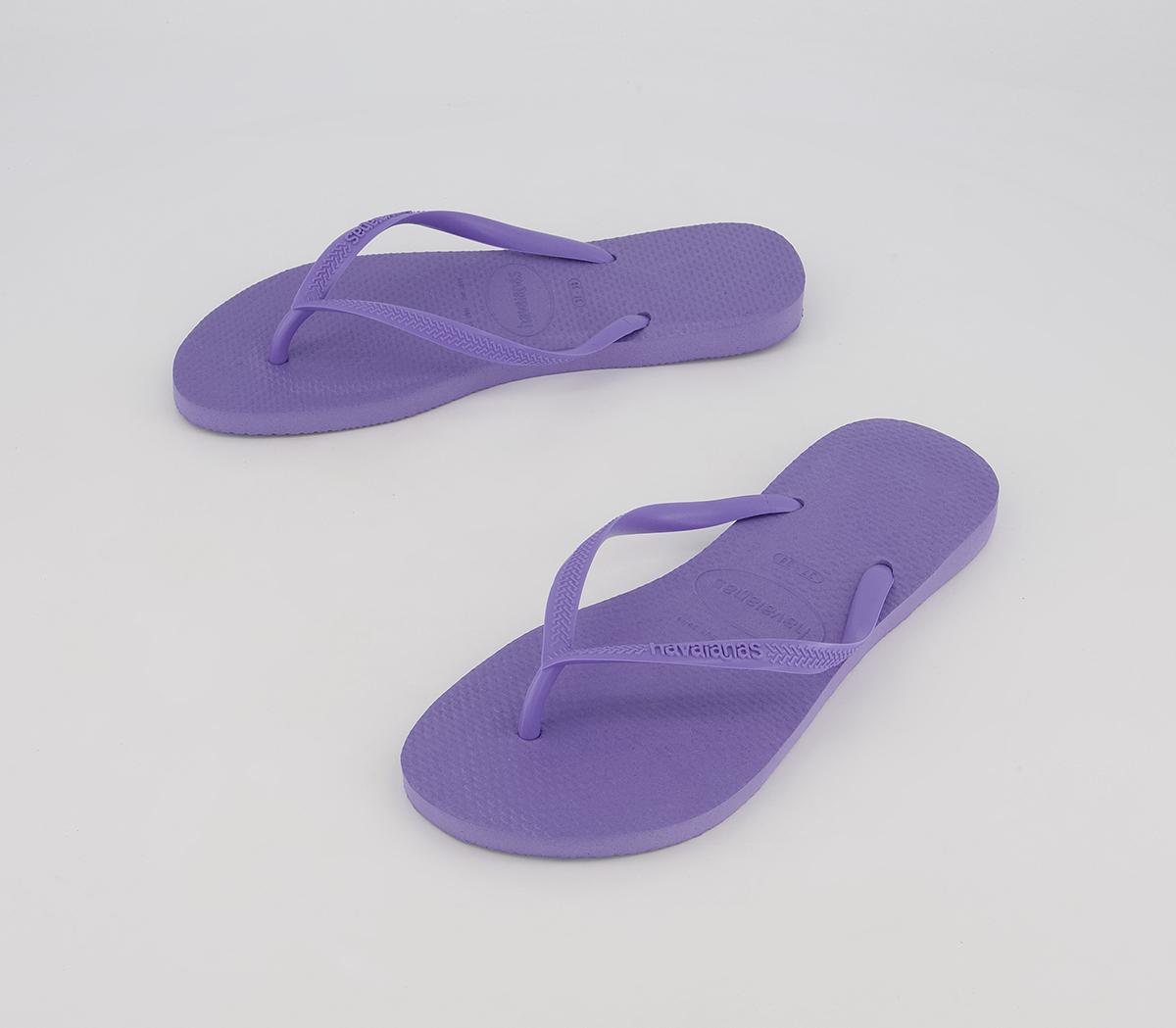 Havaianas Slim Flip Flops Purple Paisley - Women’s Sandals