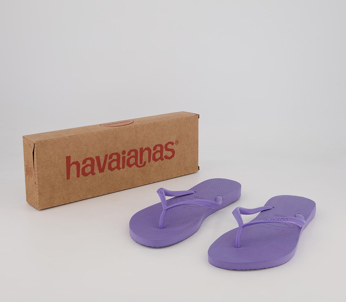 Havaianas Slim Flip Flops Havaianas Slim Flip Flops Purple Paisley